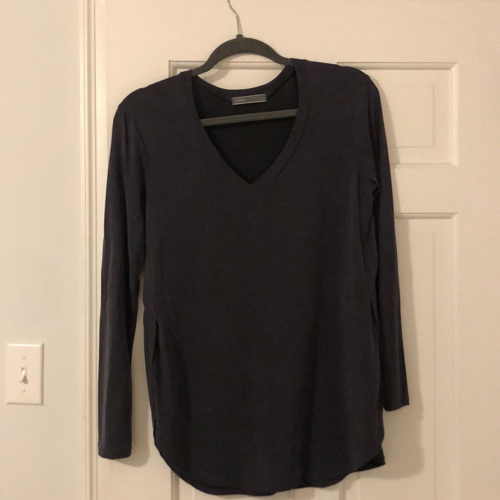 long sleeve V-neck shirt
